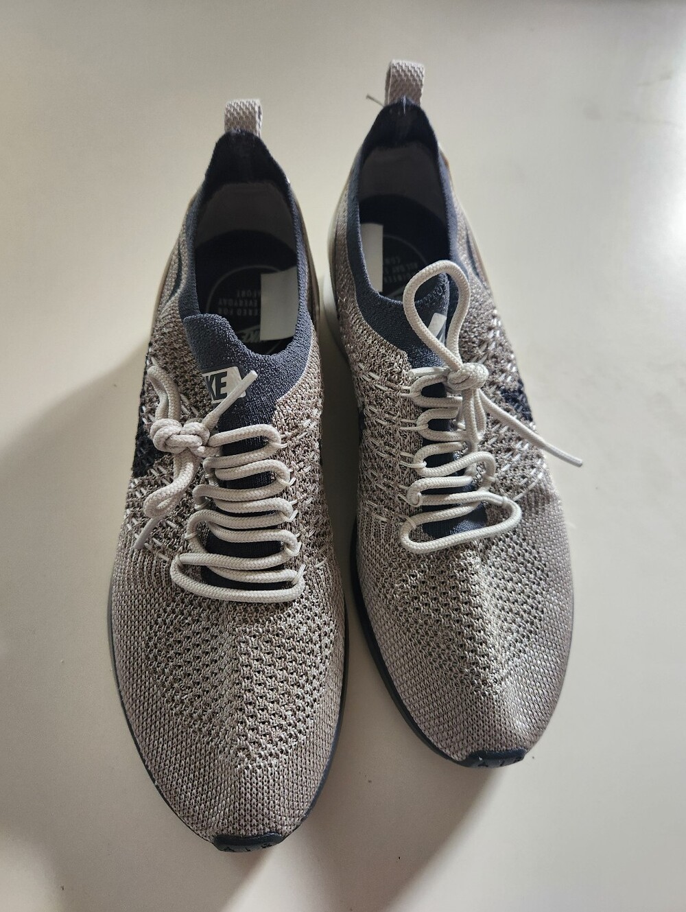 Nike Women's Flyknit Athletic Sneakers - Gray/Black